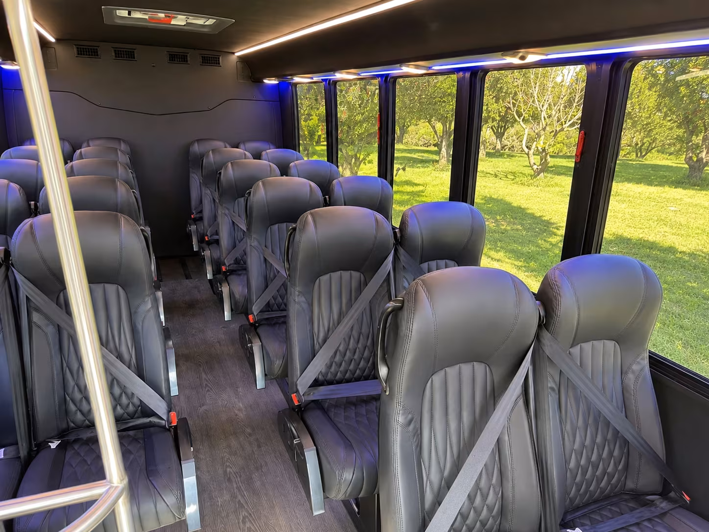 20 passenger minibus interior