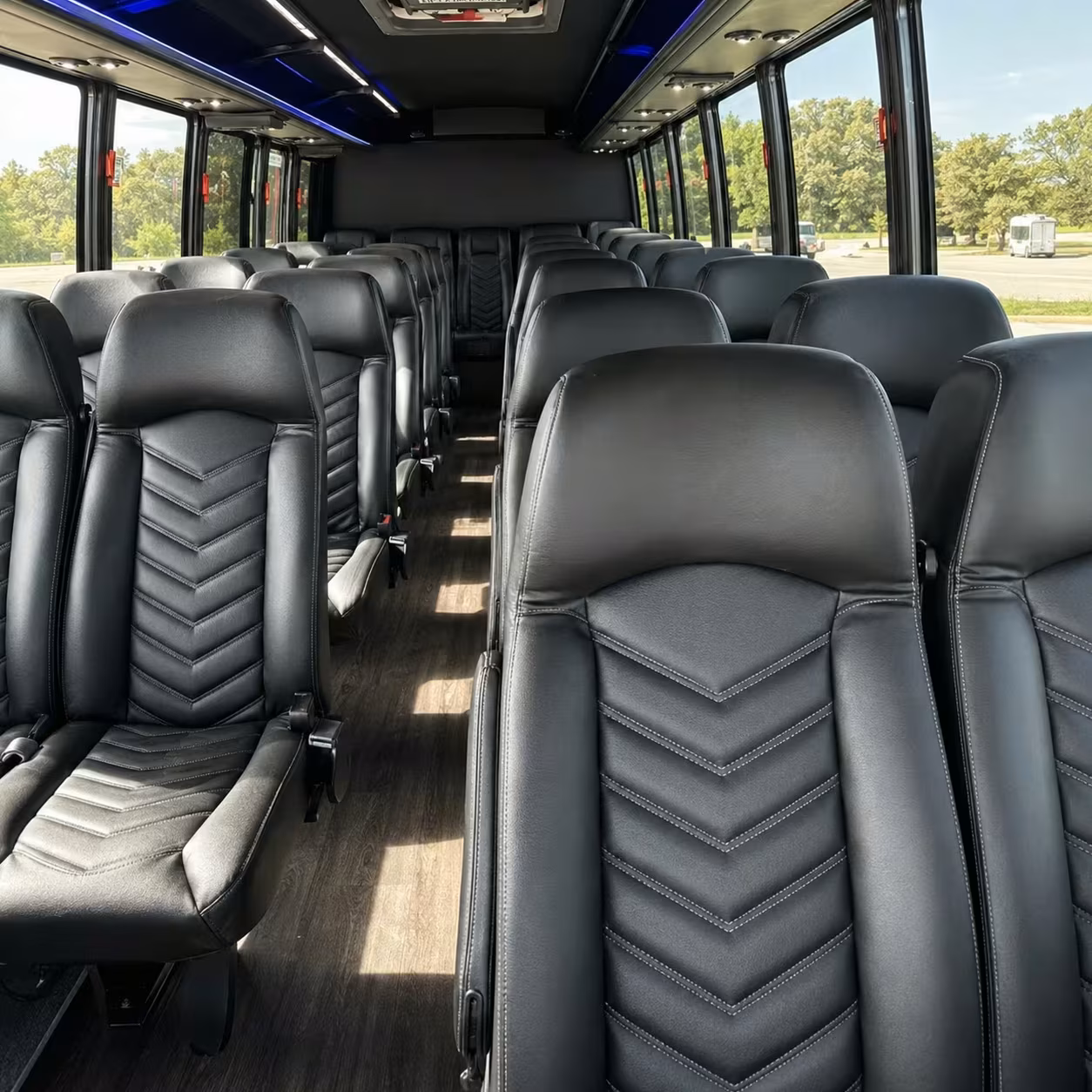 25 passenger minibus inside