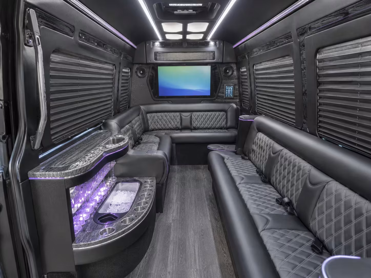 construction workforce shuttle buses in troy and oakland county