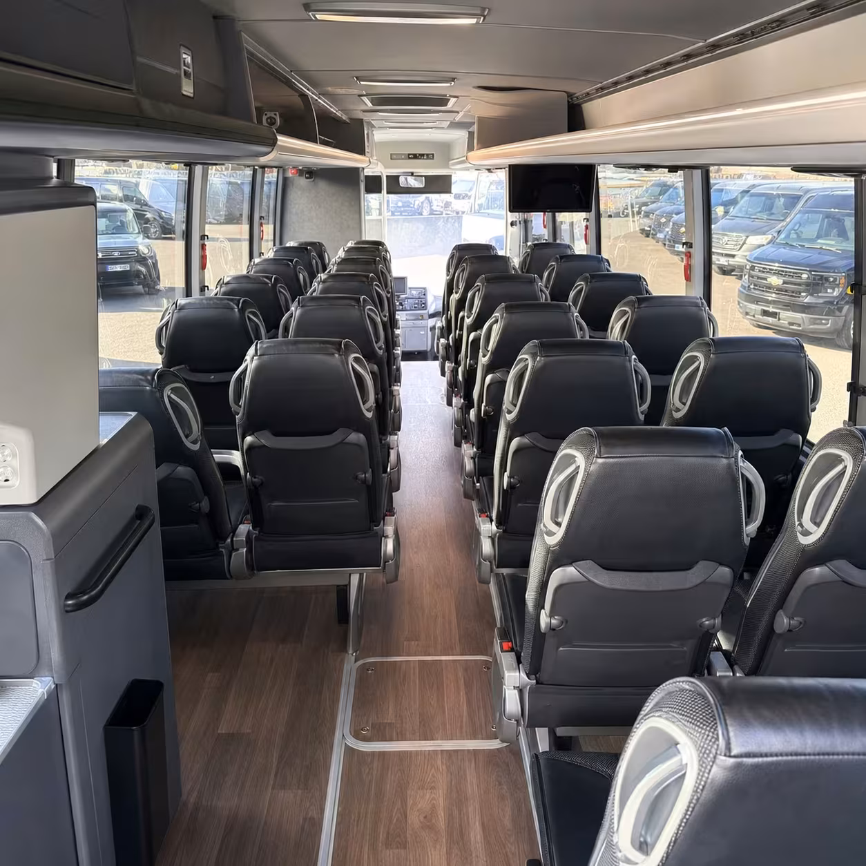 troy charter bus rental inside